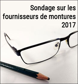 Sondage sur les fournisseurs de montures