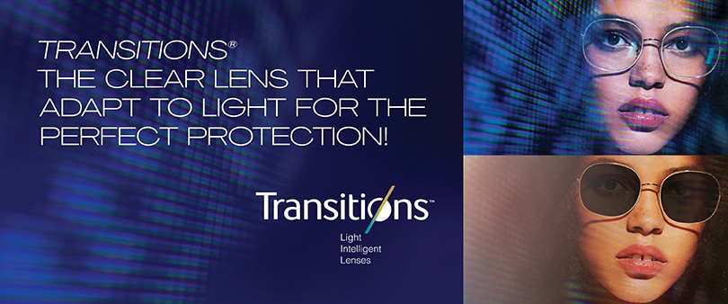Transitions®: the clear lens that adapts to light for the perfect  protection! - OptikNow