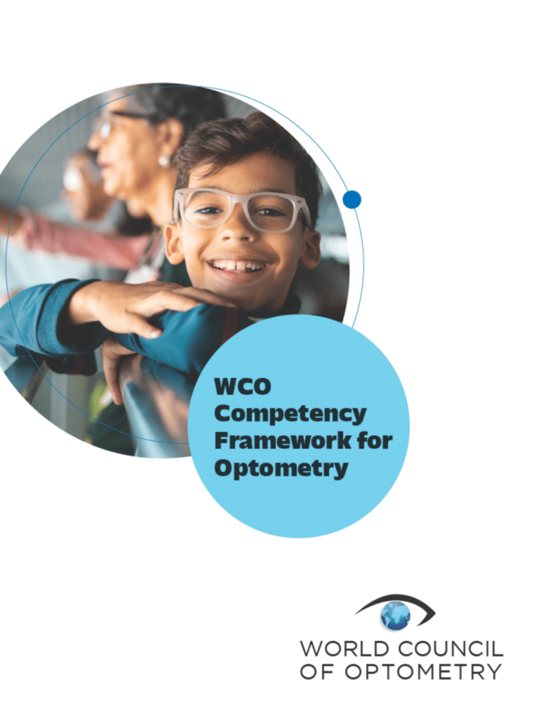 WCO Competency Framework for Optometry document cover