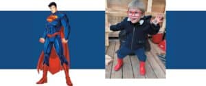 SBspecs Superman frame ajustments for kids