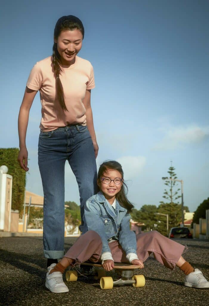 SightGlass two teens playing with a skateboard
