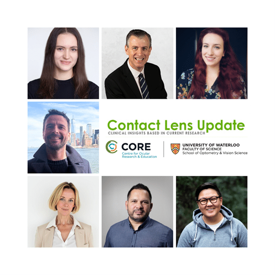 Contact Lens Update Issue 85 Authors L to R from top- Kasandra Swiderska, Philip Morgan, Rute Macedo de Araújo, Ben David, Sarah Farrant, Karl Hans Jeebaun, and Andrea Fazio Liu