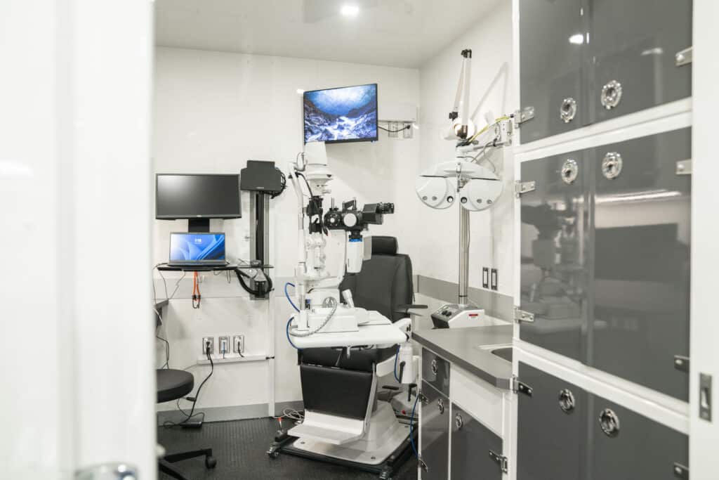 FYidoctors mobile clinic - inside the truck