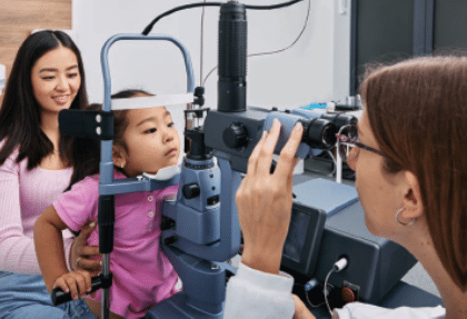 Jenny little asian girl getting checked