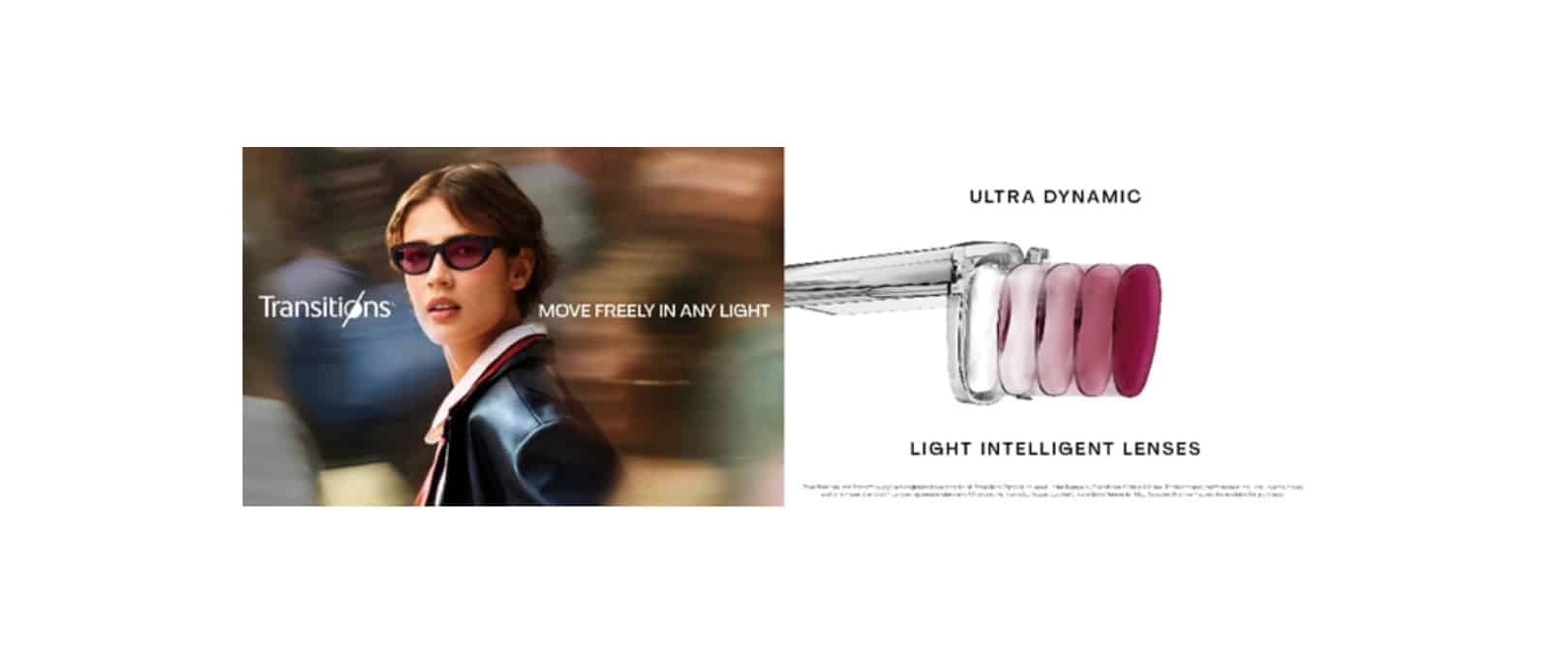 Transitions campaign move freely in any light Aug 2025