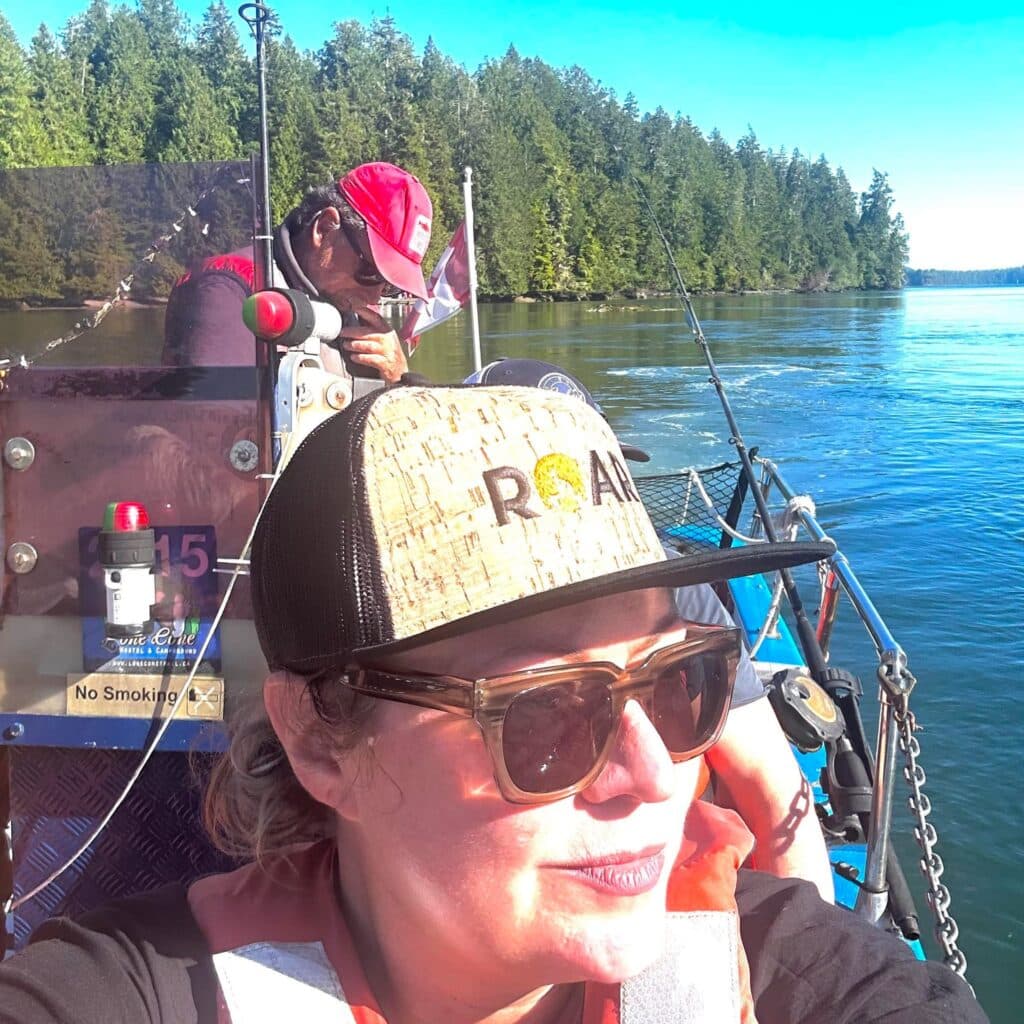 Jessica Fraser fishing