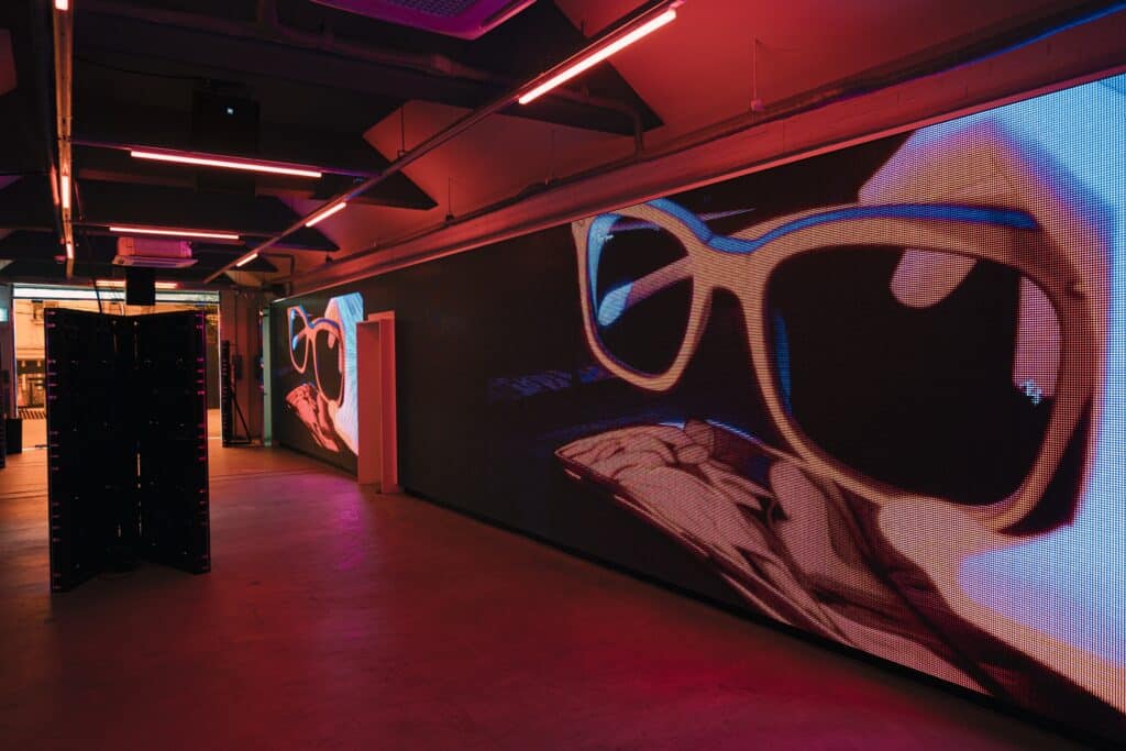 Ray-Ban EXE wall image