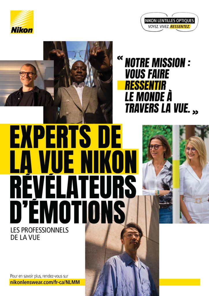 campagne Experts de la vue Nikon révélateurs d'émotions- les professionnels de la vue