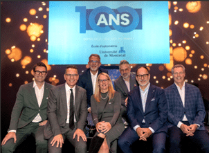  Université de Montréal – École d’Optométrie and EssilorLuxottica representatives pictured together.