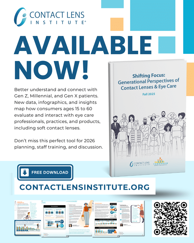 Contact Lens Institute free download Shifting Focus Generational Perspectives of Contact Lenses & Eye Care report image