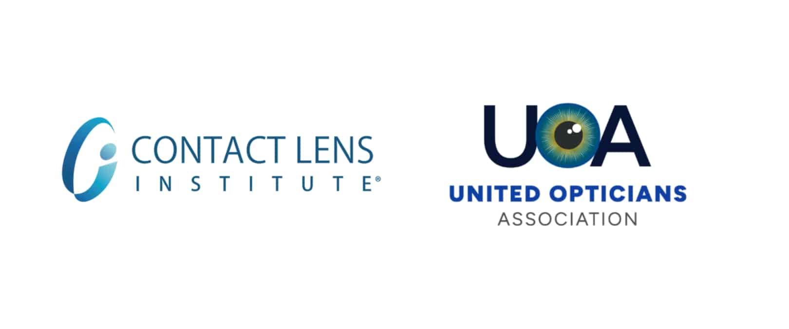 Contact lens Institute CLI and United Opticians Association logos 2026