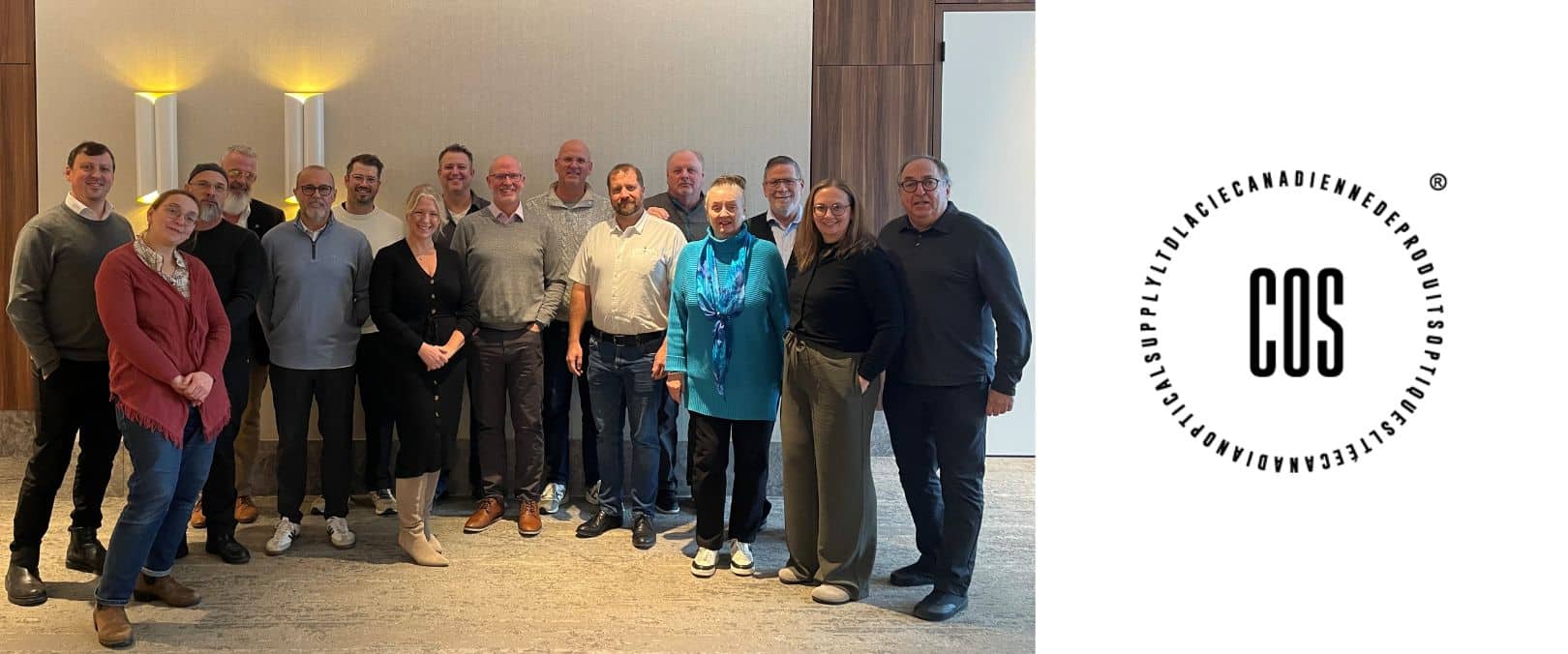 COS 75th anniversary group photo and logo April 2026