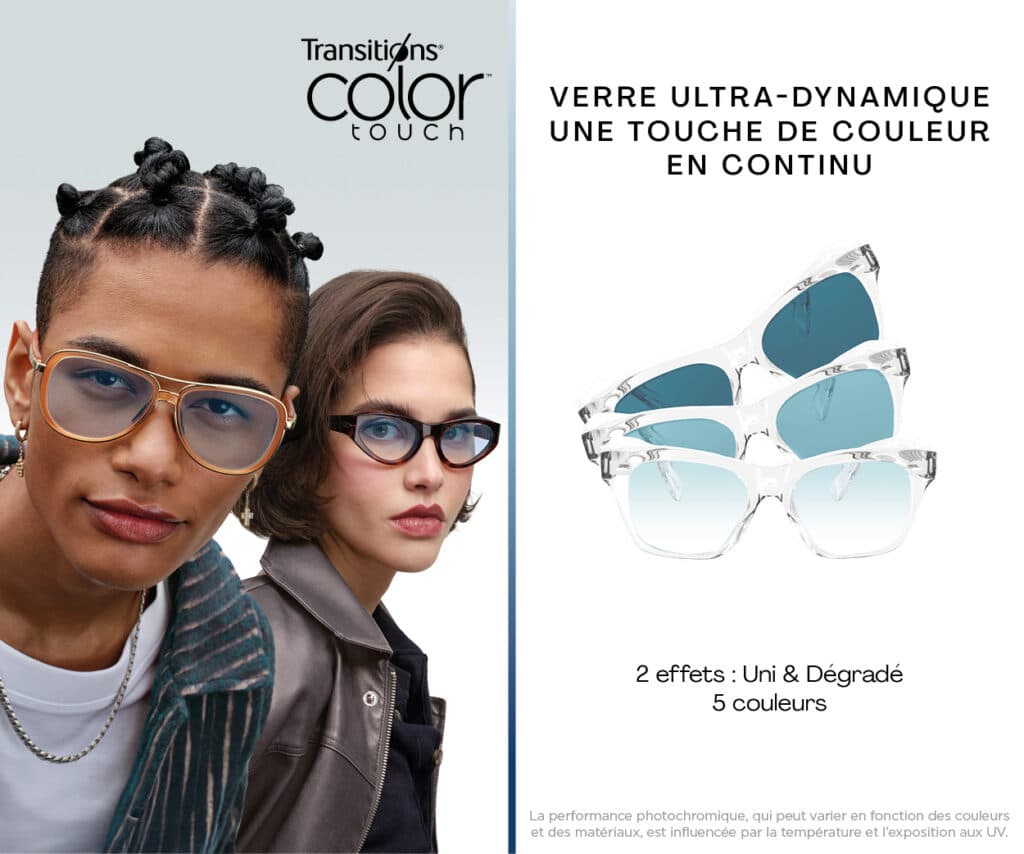 Transitions Color Touch verres ultra-dynamiques