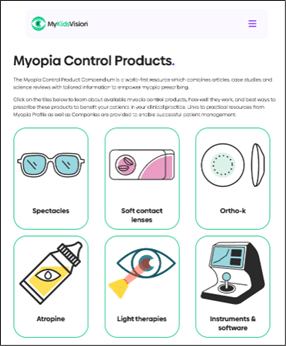 MyKidsVision Myopia control products