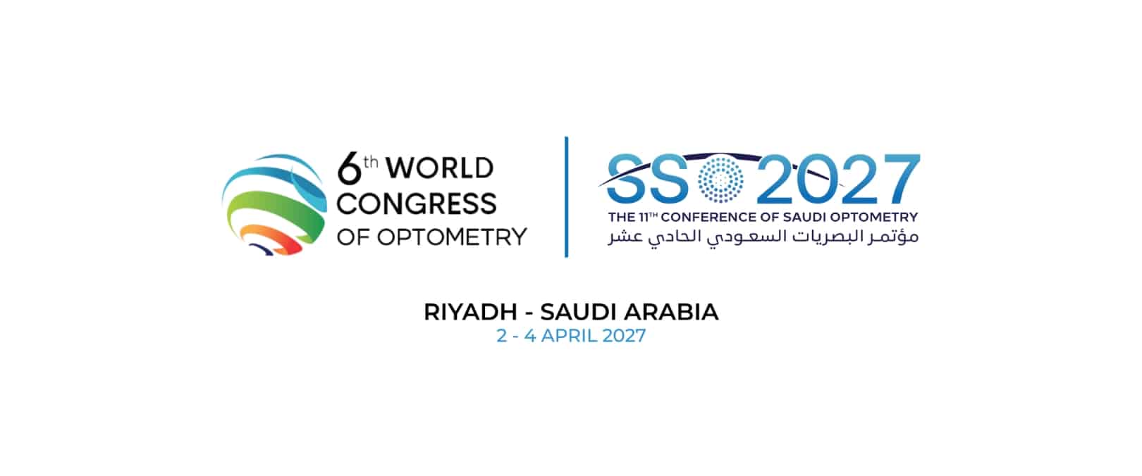 World Council of Optometry WCO6 Saudi Society of Optometry logos