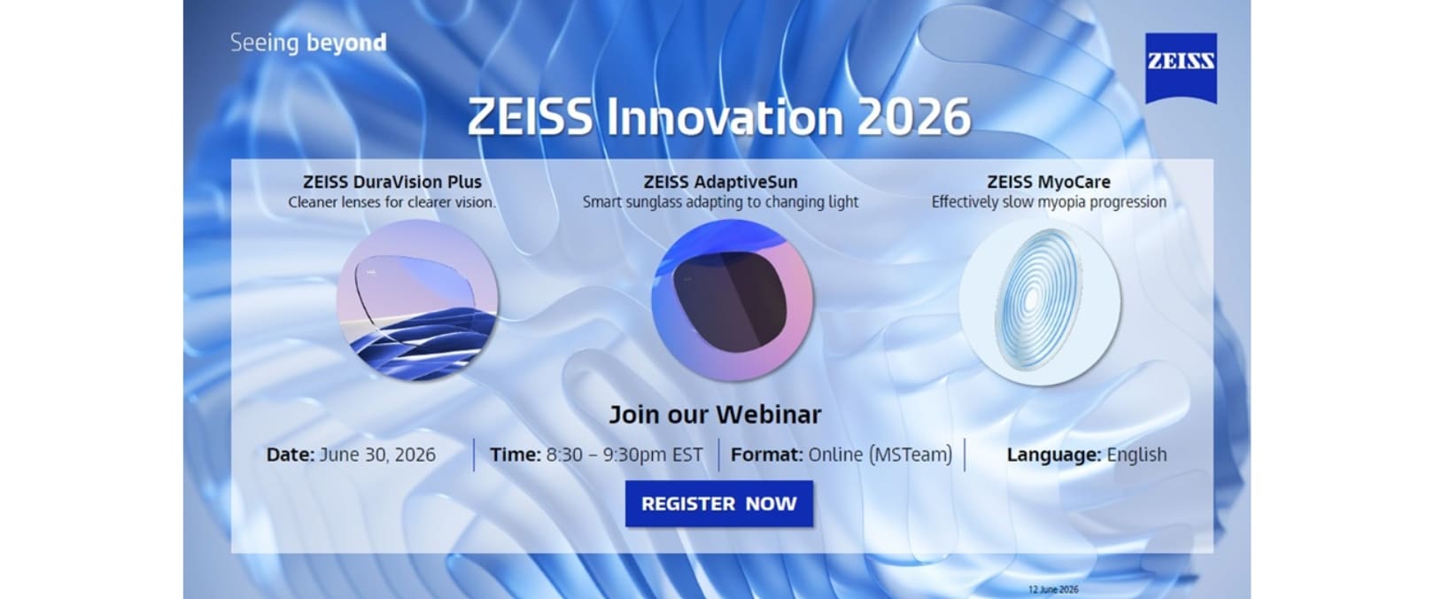 ZEISS Innovation 2026 - Webinar Invitation