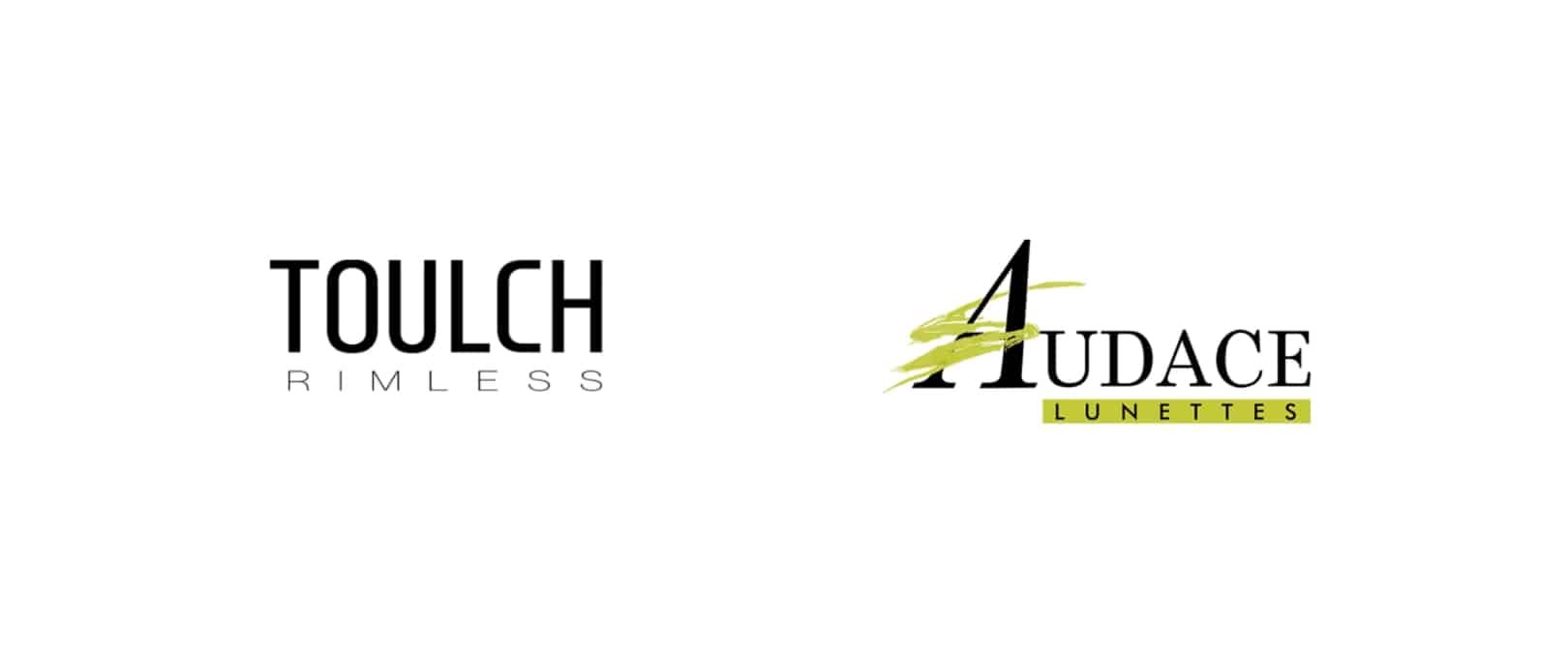 Toulch Rimless Audace Lunettes logos
