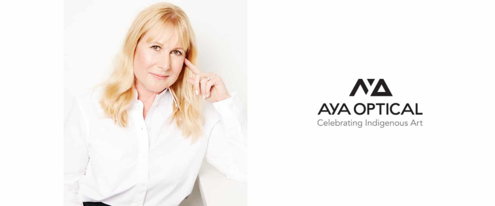 AYA Optical logo and Carla DAngelo photo 2026